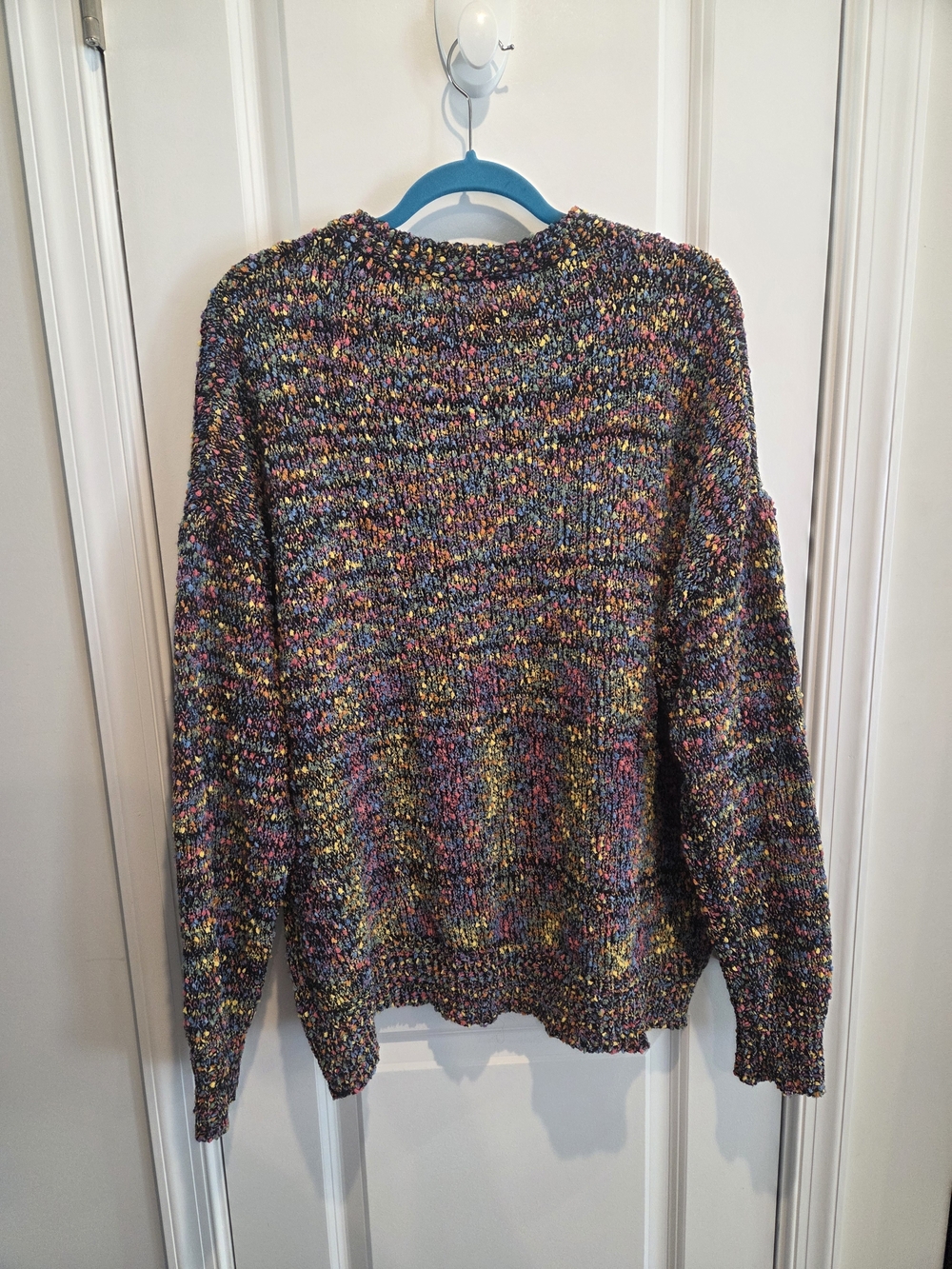NWOT Multicolor Speckled Knit Crewneck Sweater - Picture 4 of 5